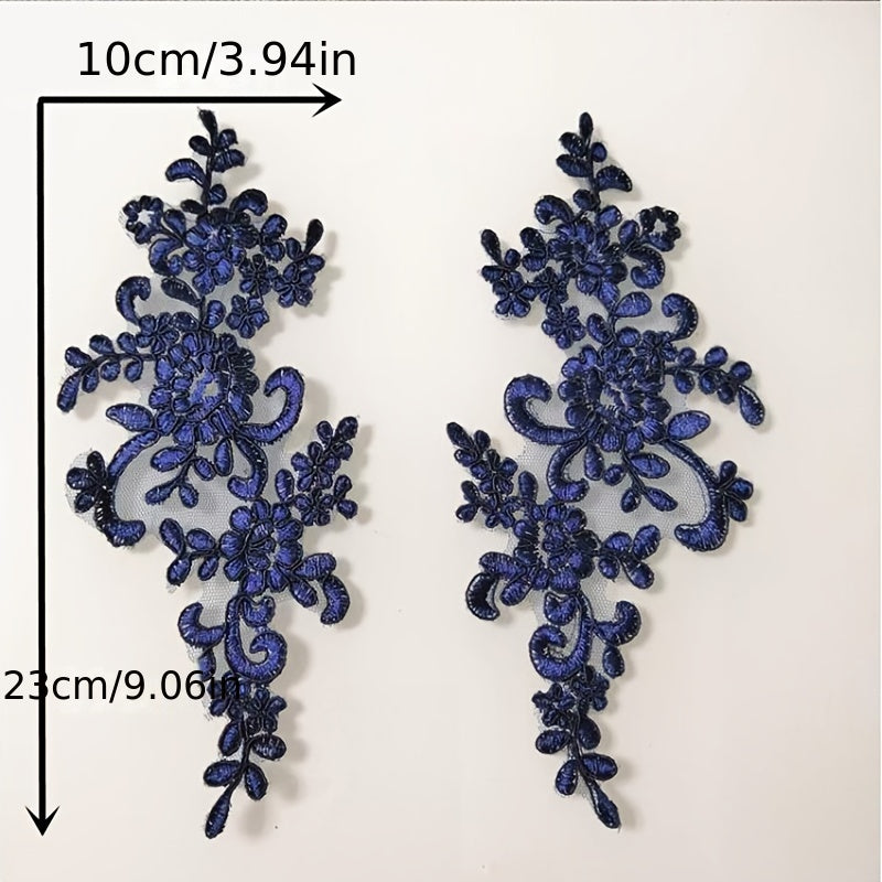 Colorful Car Bone Pair Flower Lace Wedding Dress Accessories