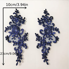 Colorful Car Bone Pair Flower Lace Wedding Dress Accessories