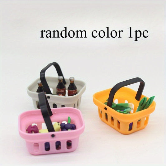 Mini Storage Basket with Single Handle for Play House