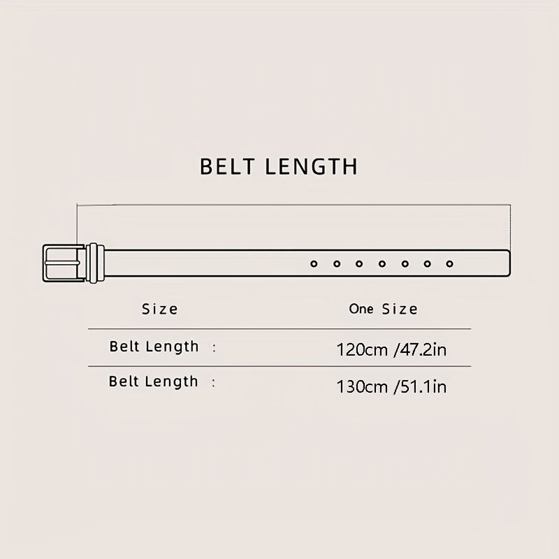Men's Rotating Buckle PU Leather Business Suit Waist Strap