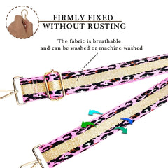 Leopard Print Bag Strap Wide Shoulder & Crossbody Replacement