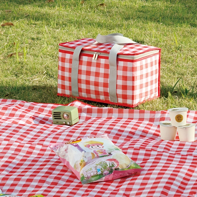 Insulated Outdoor Picnic Bag Portable Basket Camping Basket