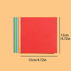 100 Colorful Origami Paper for Cranes & Crafts