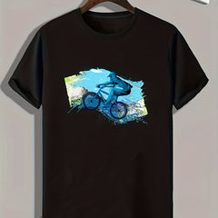 Men's Cyclist Print Sports T-Shirt for Fitness - Gift for Men