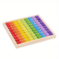 Wooden Math Multiplication 1-9 Times Tables Board Game