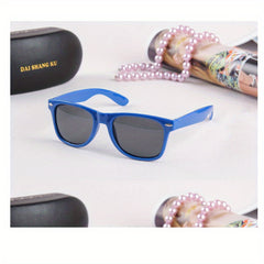 Square Sunglasses Casual Rivet Anti Glare UV400