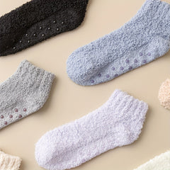 Cozy Fuzzy Socks Warm Crew Short Women's Stockings