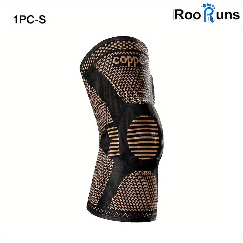 2pcs Copper Fiber Knee Pads Spring Silicone Ring