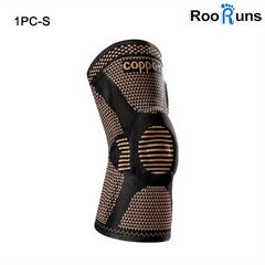 2pcs Copper Fiber Knee Pads Spring Silicone Ring