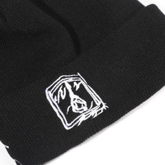 Crying Face Embroidered Knit Hat