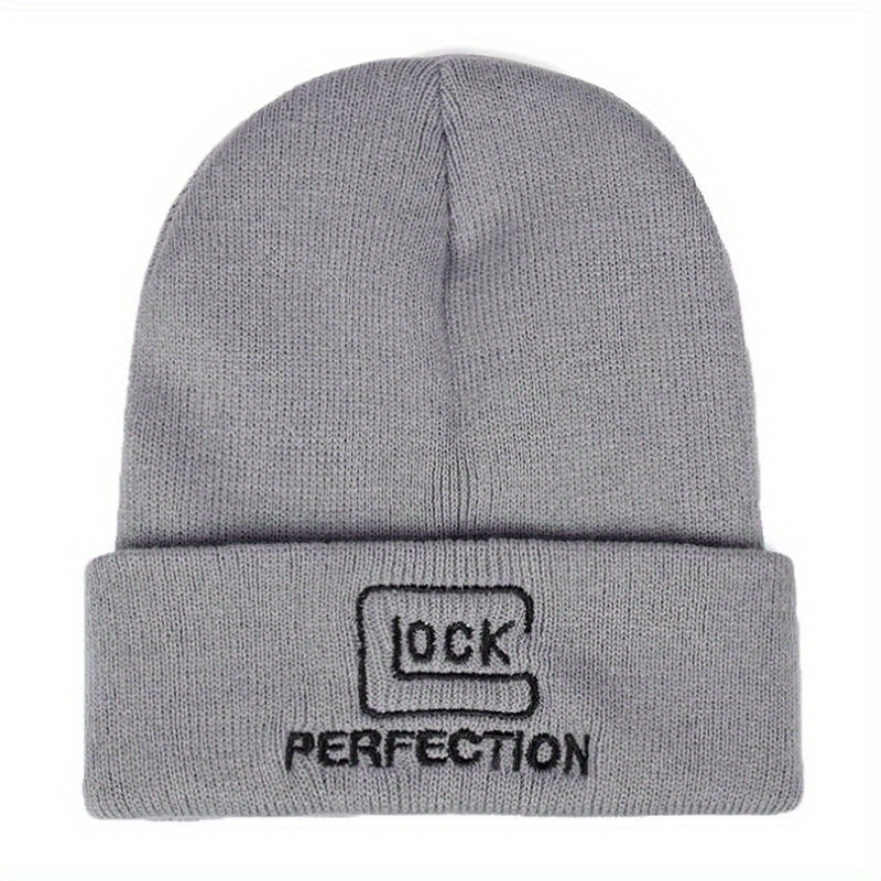 Sport Knit Beanie Hat Letter Printing Autumn Winter Warm Ski Hat Men Women
