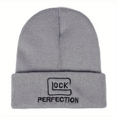 Sport Knit Beanie Hat Letter Printing Autumn Winter Warm Ski Hat Men Women