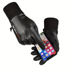 Warm Full Finger Gloves Plus Velvet for Outdoor Cycling