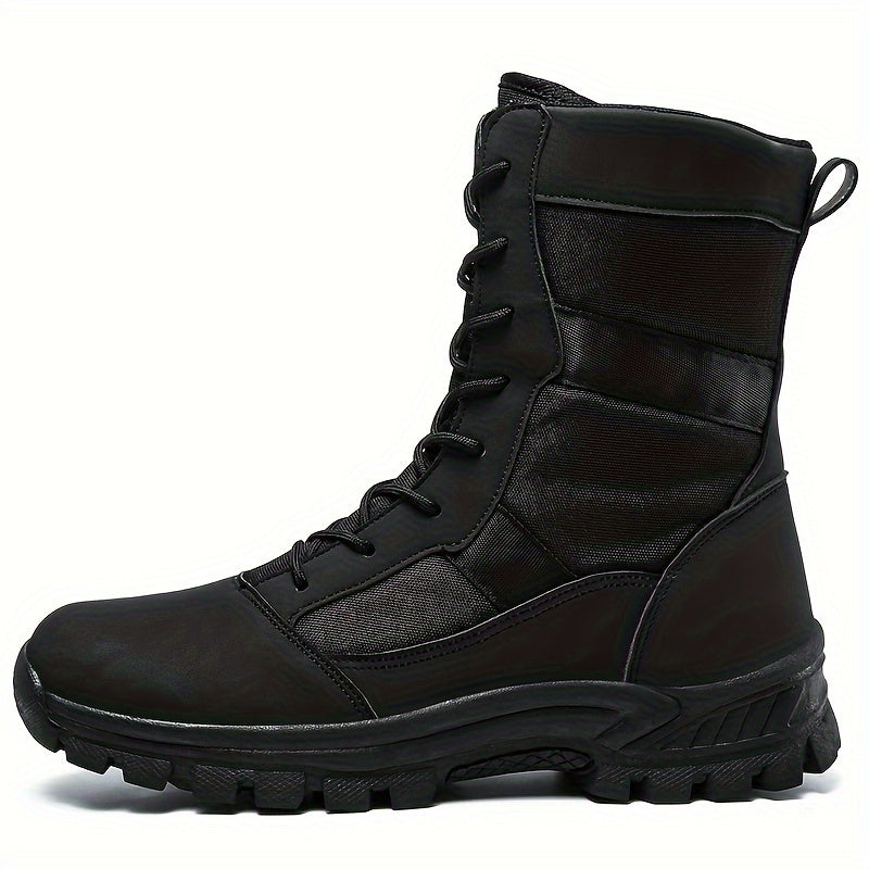 Men's Military Style Hiking Boots Non Slip Lace Up Durable Shoes