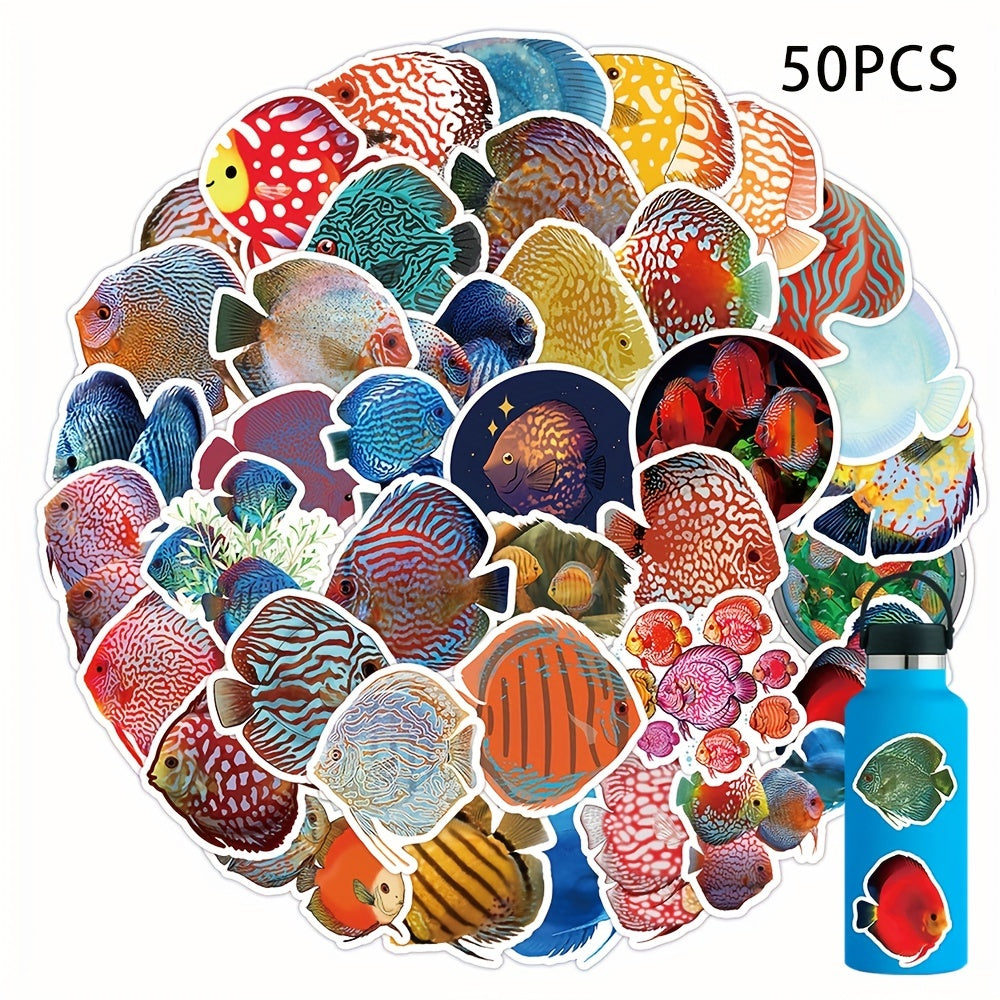 50 Under The Sea Animal Stickers for Crafts Sea Creatures, Fish, Turtles