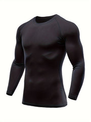 Men's Compression Athletic Tracksuit Long Sleeve Jersey And Pocket Leggings