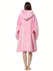 Oversized Fleece Hooded Lounge Robe