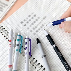 6 Pcs 0.5mm Heart Shape Gel Pens Student Writing Utensil