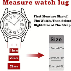 Men's Business Leather Watch Strap Brown