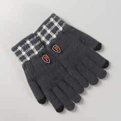 Men's Touch Screen Coldproof Sports Gloves Warm Knitted Driving Cycling