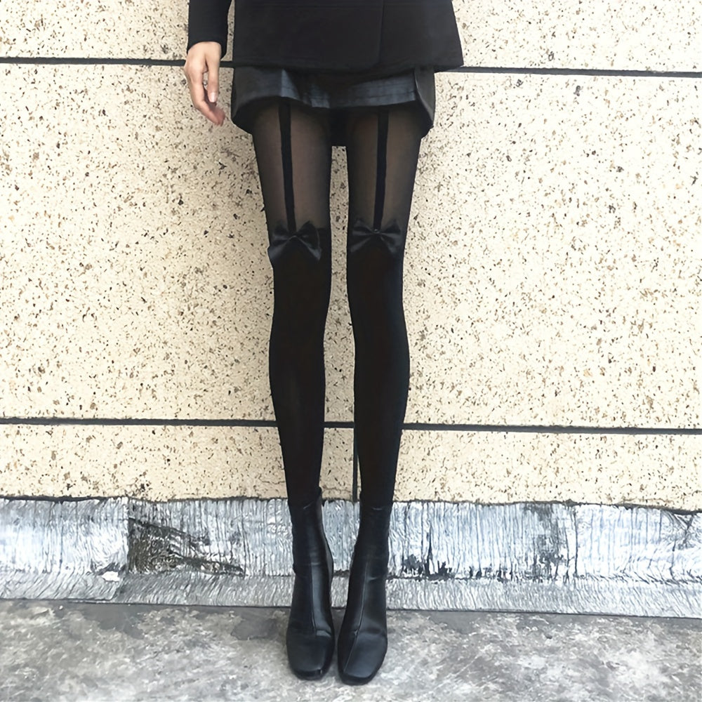 High Waist Elastic Footed Pantyhose Women's Stockings & Hosiery