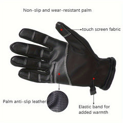 Winter Warm Waterproof Touch Screen Gloves for Outdoor Sports