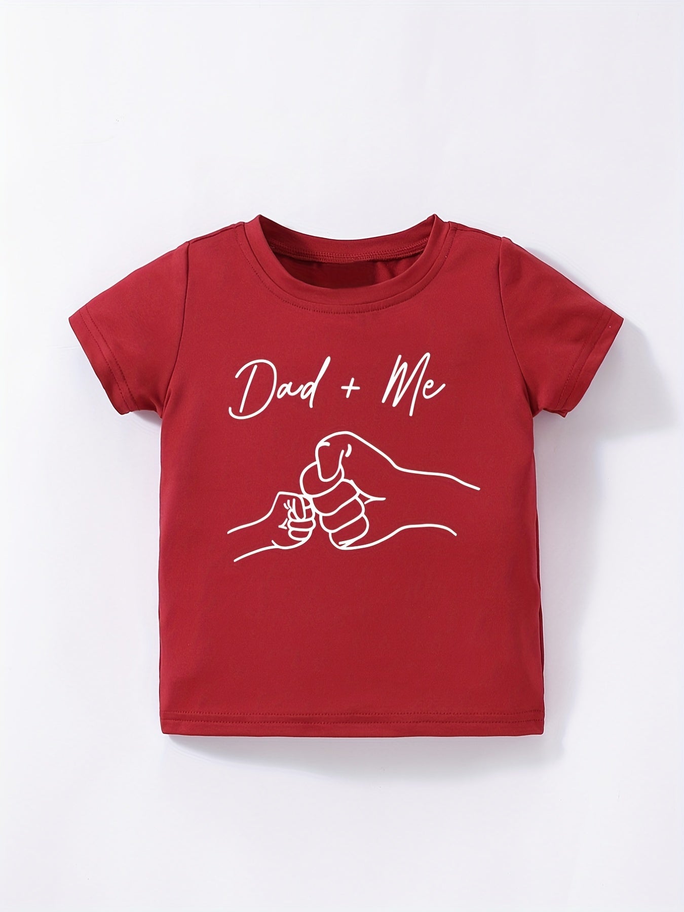 Toddler Baby Boys Short Sleeve Tee Top Dad Me T Shirt Father's Dress