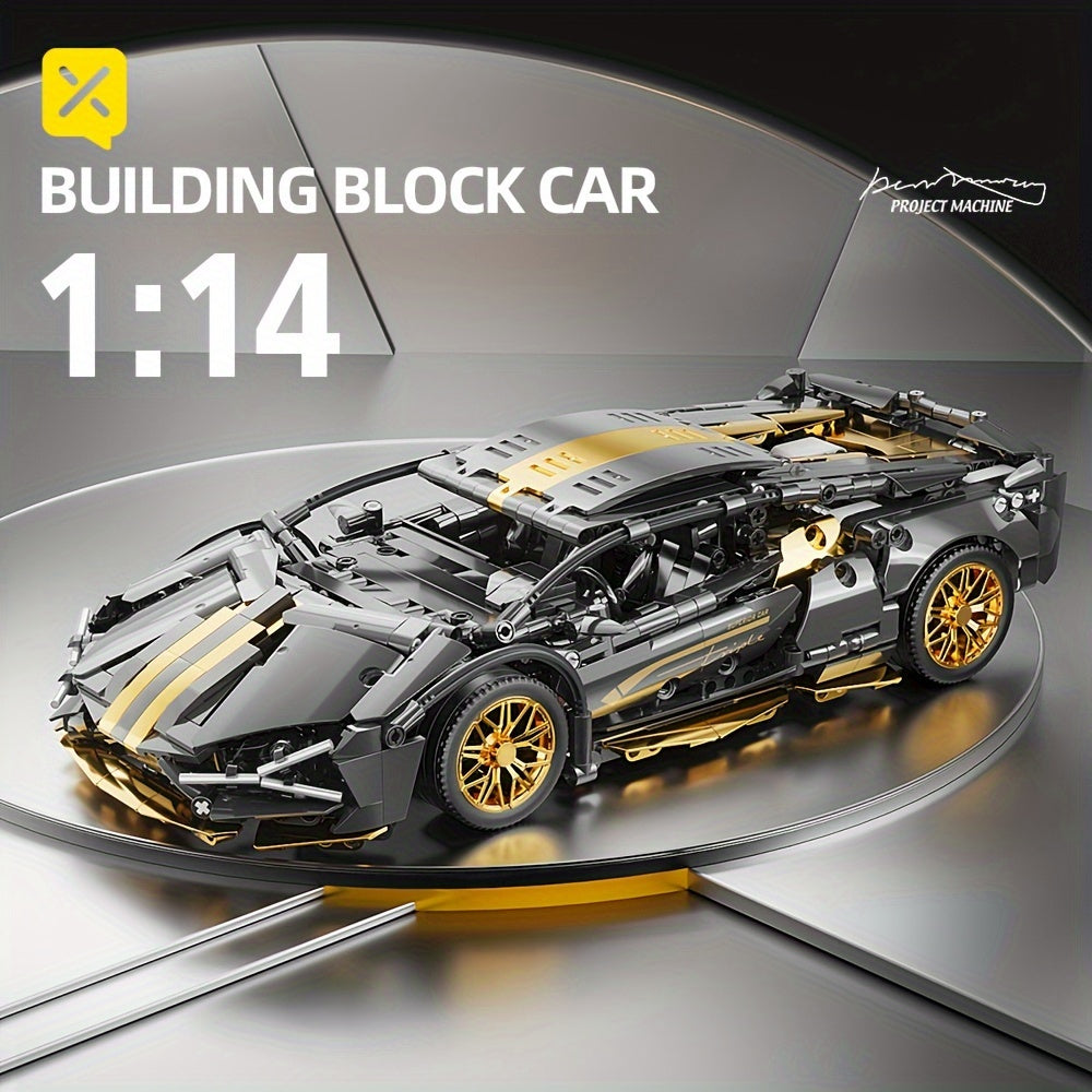 Golden Bull Sports Car Building Brick Model Toy for Adult Boy
