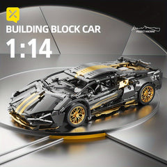 Golden Bull Sports Car Building Brick Model Toy for Adult Boy