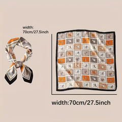 70 Satin Square Scarf Bandana Neckerchief Head Wrap Hair Accessories