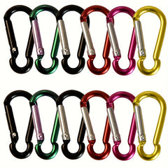 12pcs Aluminum Carabiner Snap Hook Keychain Outdoor Camping