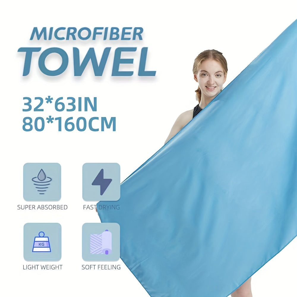 Microfiber Beach Towel Quick Dry Absorbent Towel for Bathroom Yoga