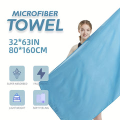 Microfiber Beach Towel Quick Dry Absorbent Towel for Bathroom Yoga