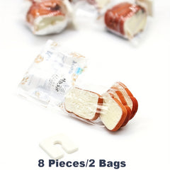Dollhouse Toast Set 1:12 Scale Bread Model Pretend Play Kitchen