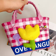 Mini Children's Woven Bags Birthday Party Gift Storage Handbags Play House Toys