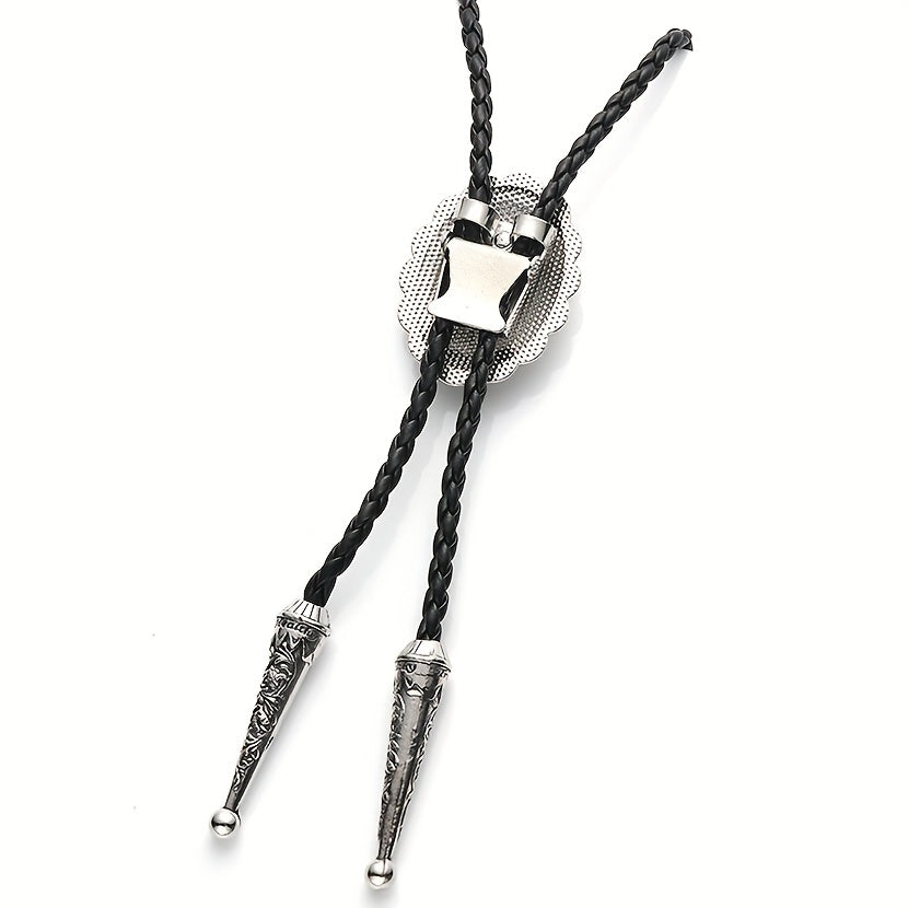 Vintage Gemstone Bolo Tie Western Cowboy Necktie