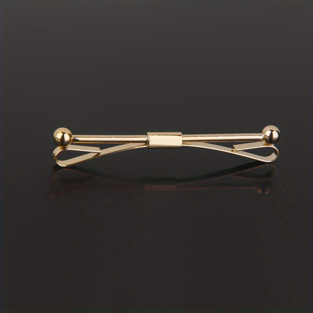 Copper Tie Clip Clasp Bar Brooch Accessory For Men