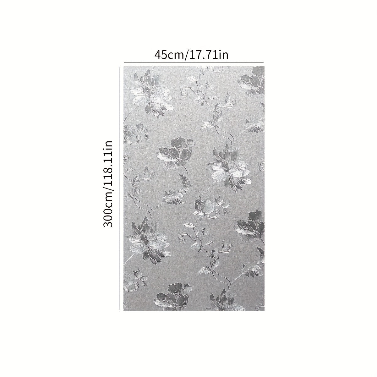 Privacy Window Film Frosted Pattern Removable Non Adhesive Glass Sticker