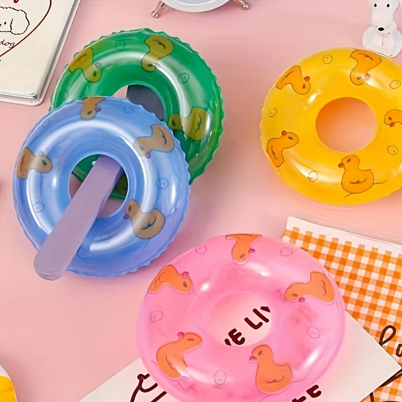 Mini Pet Swim Rings Duck Pattern Small Pet Swim Rings in Various Colors