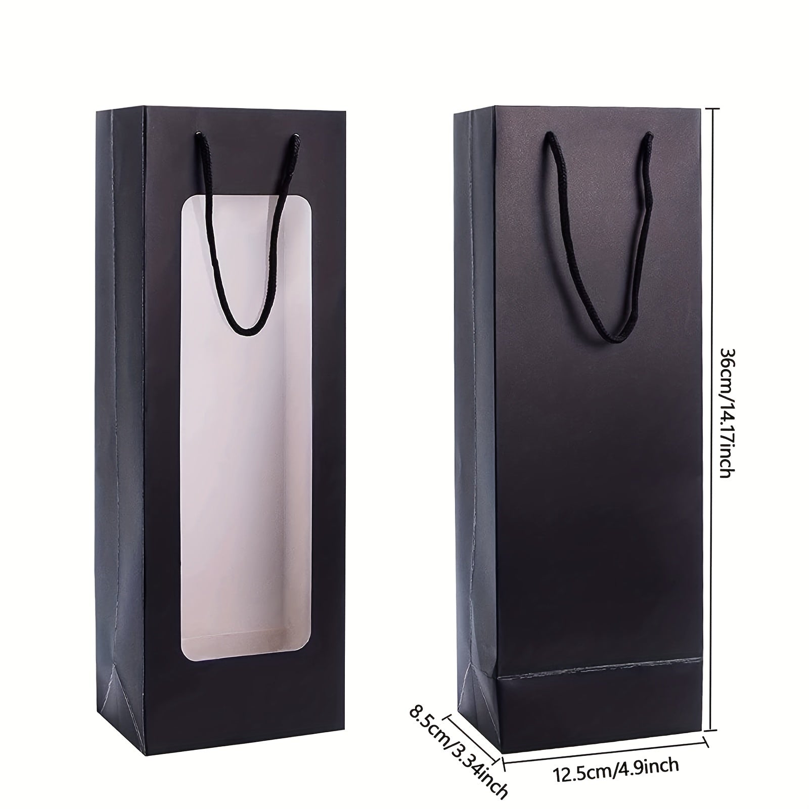 Wine Gift Bags With Window Halloween Birthday Housewarming Supplies