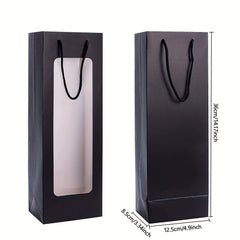 Wine Gift Bags With Window Halloween Birthday Housewarming Supplies