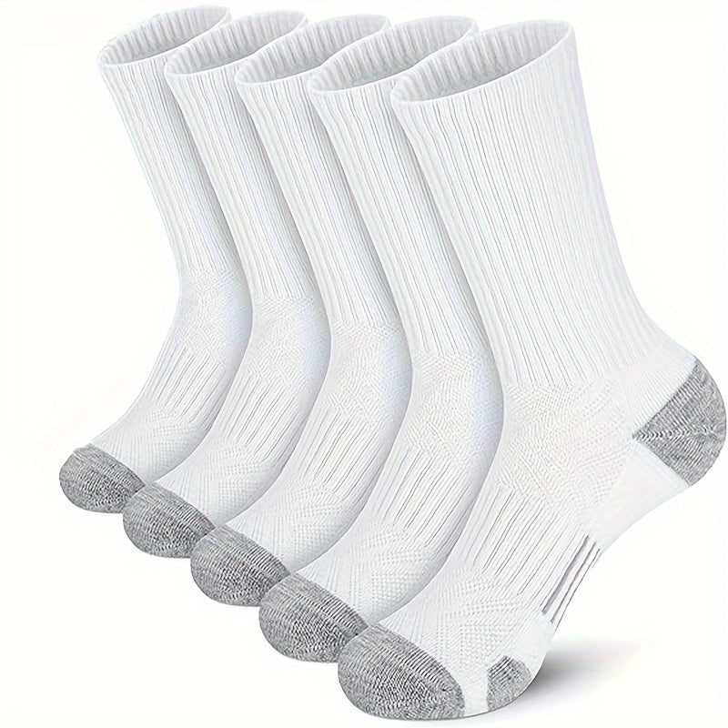 Men's Mid Crew Sport Socks - Breathable & Sweat Absorbing