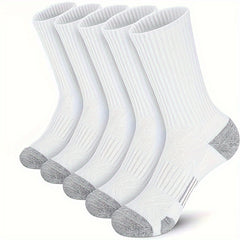 Men's Mid Crew Sport Socks - Breathable & Sweat Absorbing