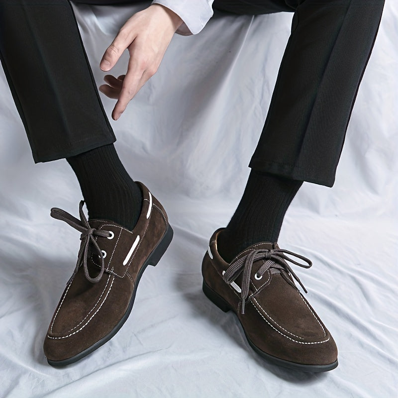 Men's Lace up Boat Shoes Casual Deck Shoes Walking Shoes