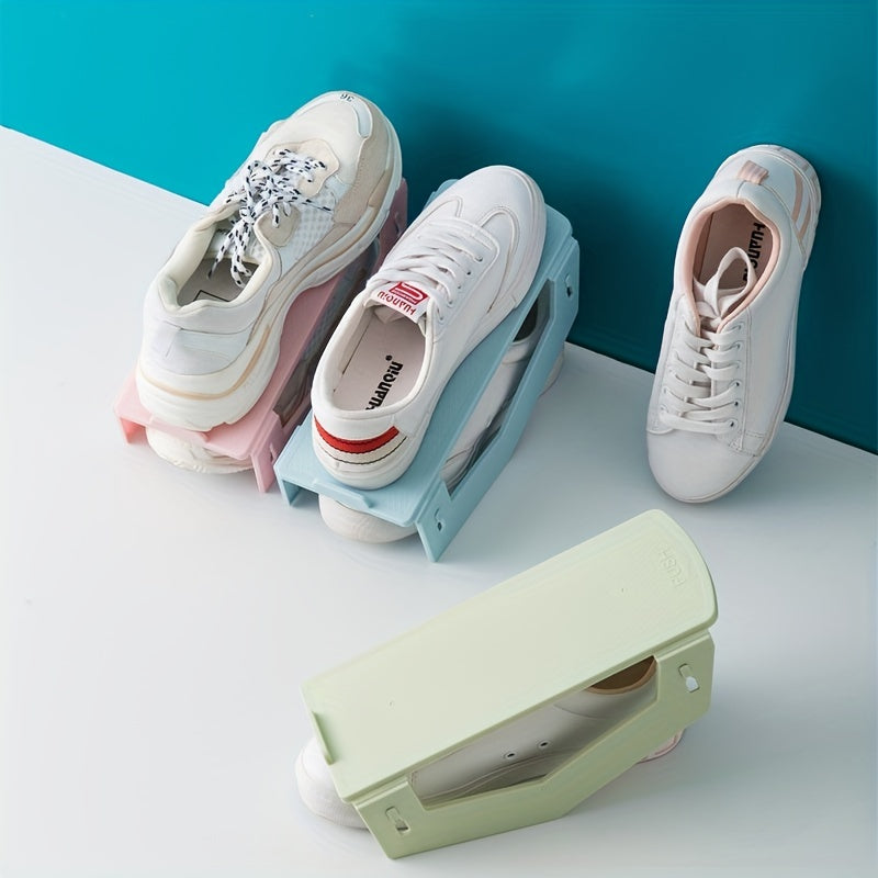 1pc Shoe Slot Organizer Folding Shoe Rack Shoe Cabinet Shoe Storage Rack