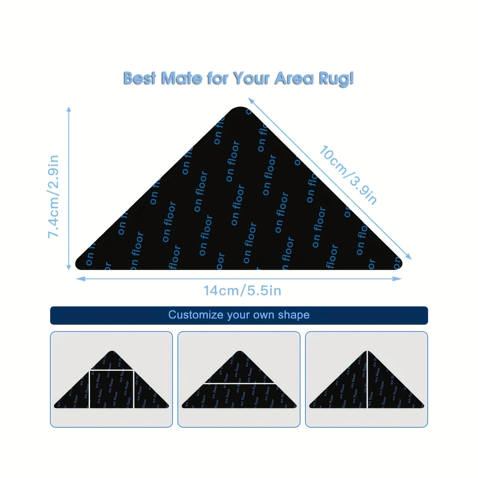 Rug Grippers Non Slip Rug Pads For Area Rugs Anti Skid Stickers