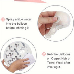 50pcs Colorful Confetti Balloon Set Wedding Birthday Anniversary