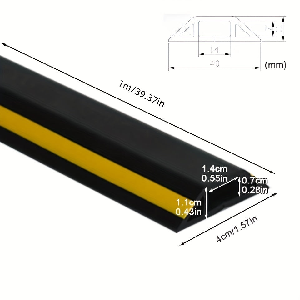 Floor Cable Cover Non Slip Heavy Duty Self Adhesive Wire Protector