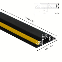 Floor Cable Cover Non Slip Heavy Duty Self Adhesive Wire Protector