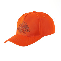 Men's Orange 3D Embroidered Baseball Cap Adjustable Fit